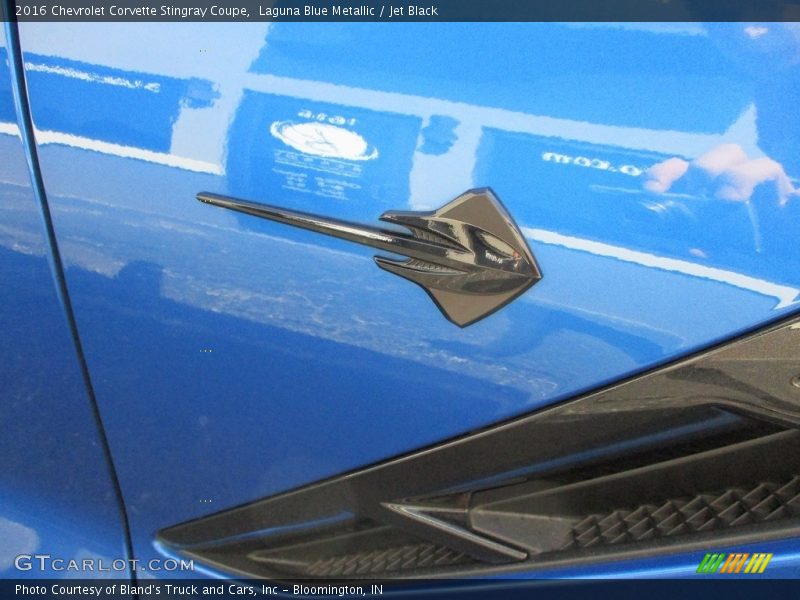Laguna Blue Metallic / Jet Black 2016 Chevrolet Corvette Stingray Coupe