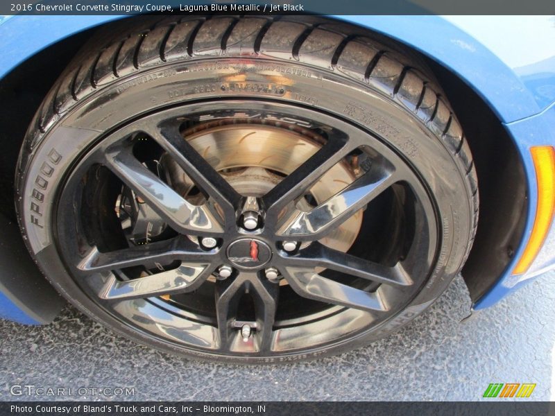 Laguna Blue Metallic / Jet Black 2016 Chevrolet Corvette Stingray Coupe