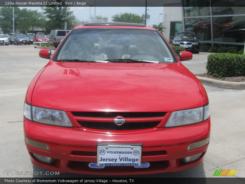 Red / Beige 1999 Nissan Maxima SE Limited