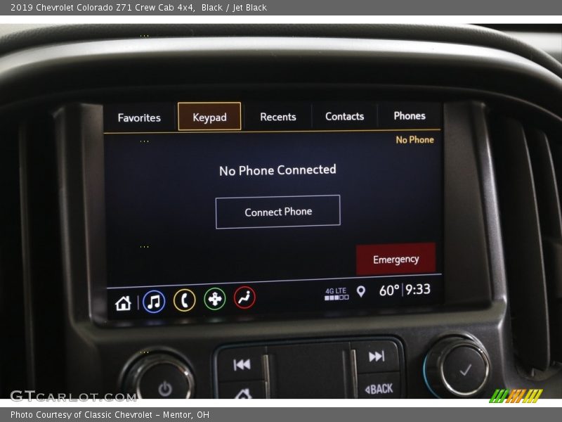 Black / Jet Black 2019 Chevrolet Colorado Z71 Crew Cab 4x4