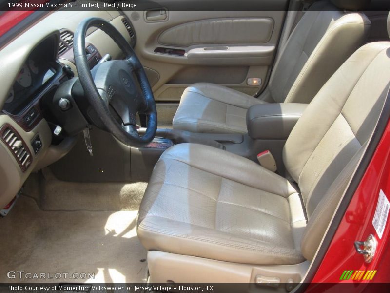 Red / Beige 1999 Nissan Maxima SE Limited