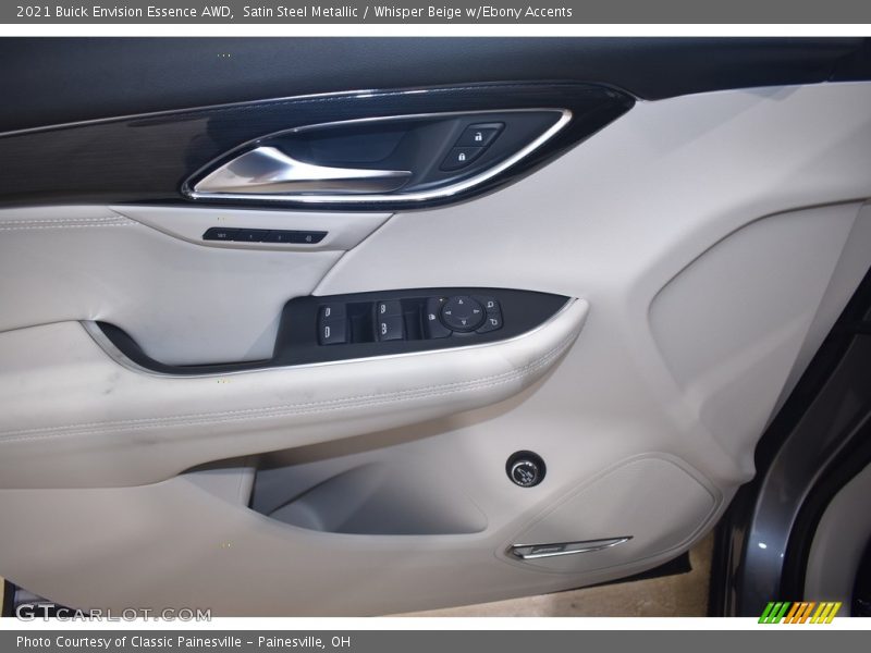 Satin Steel Metallic / Whisper Beige w/Ebony Accents 2021 Buick Envision Essence AWD