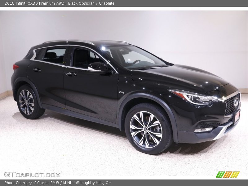 Black Obsidian / Graphite 2018 Infiniti QX30 Premium AWD