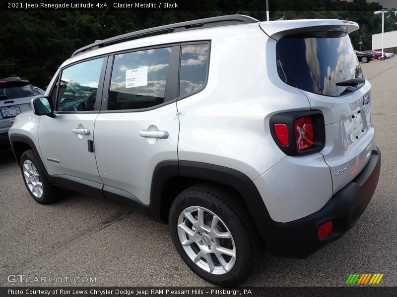 Glacier Metallic / Black 2021 Jeep Renegade Latitude 4x4