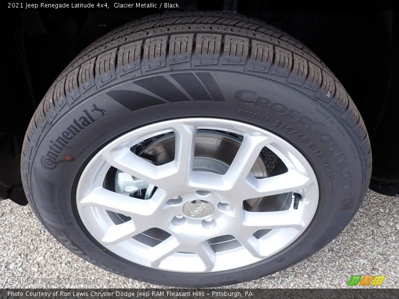 Glacier Metallic / Black 2021 Jeep Renegade Latitude 4x4