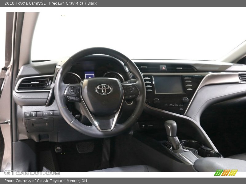 Predawn Gray Mica / Black 2018 Toyota Camry SE