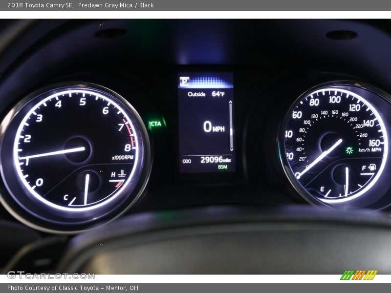 Predawn Gray Mica / Black 2018 Toyota Camry SE