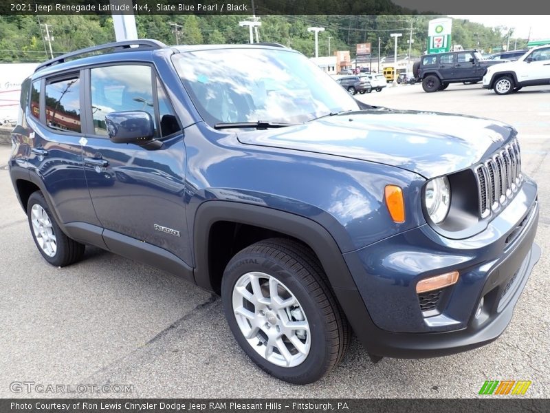 Slate Blue Pearl / Black 2021 Jeep Renegade Latitude 4x4