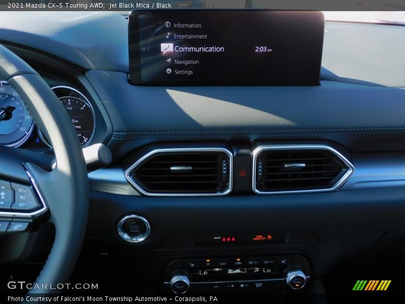 Jet Black Mica / Black 2021 Mazda CX-5 Touring AWD