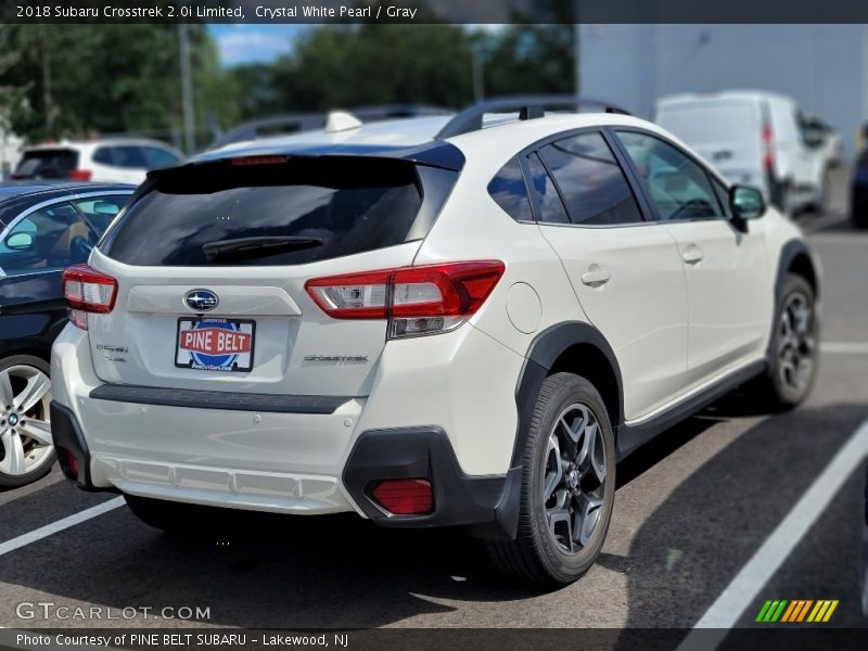 Crystal White Pearl / Gray 2018 Subaru Crosstrek 2.0i Limited