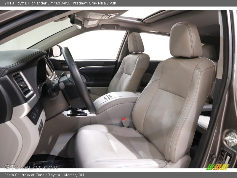 Predawn Gray Mica / Ash 2018 Toyota Highlander Limited AWD