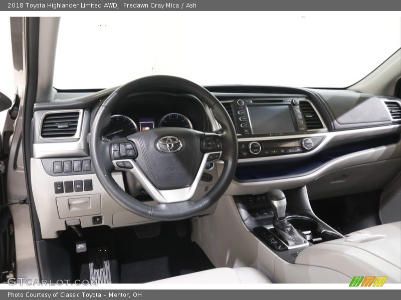 Predawn Gray Mica / Ash 2018 Toyota Highlander Limited AWD