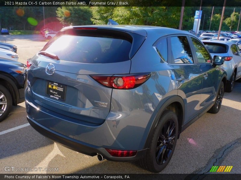 Polymetal Gray / Black 2021 Mazda CX-5 Carbon Edition Turbo AWD