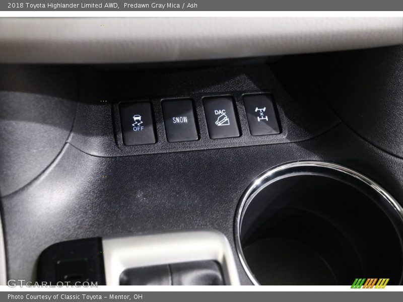 Predawn Gray Mica / Ash 2018 Toyota Highlander Limited AWD