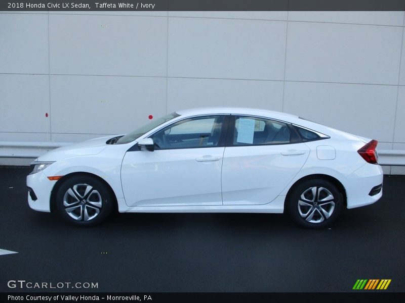 Taffeta White / Ivory 2018 Honda Civic LX Sedan