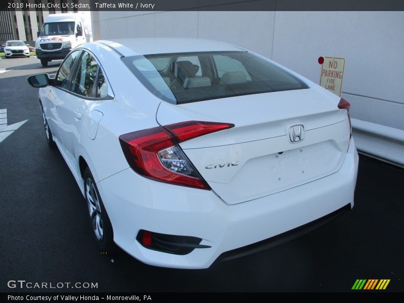 Taffeta White / Ivory 2018 Honda Civic LX Sedan