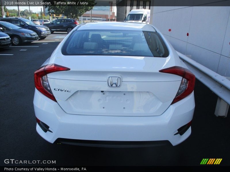Taffeta White / Ivory 2018 Honda Civic LX Sedan