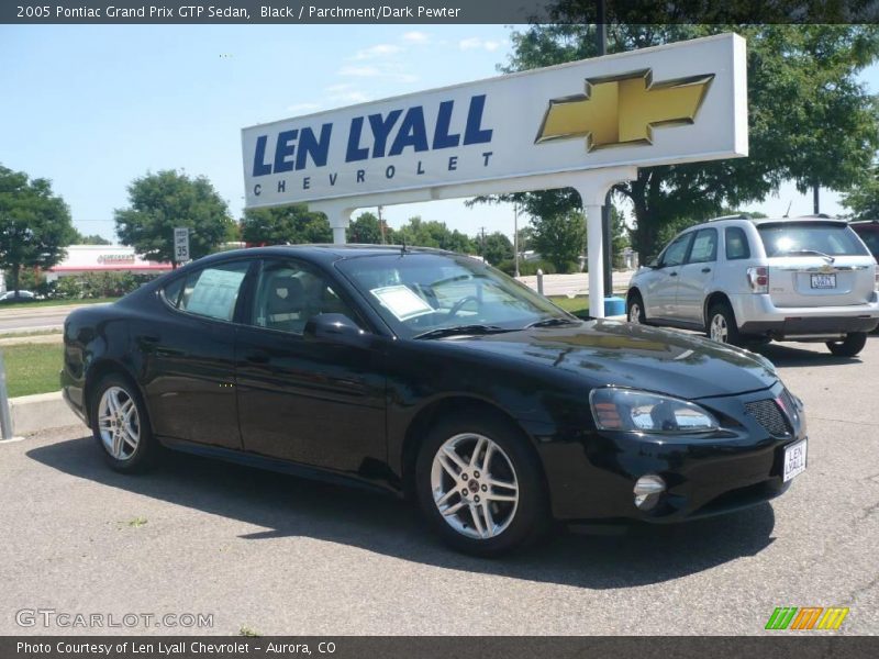 Black / Parchment/Dark Pewter 2005 Pontiac Grand Prix GTP Sedan
