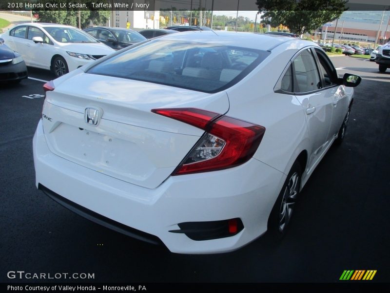 Taffeta White / Ivory 2018 Honda Civic LX Sedan