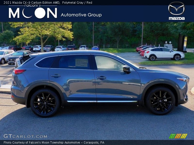 Polymetal Gray / Red 2021 Mazda CX-9 Carbon Edition AWD