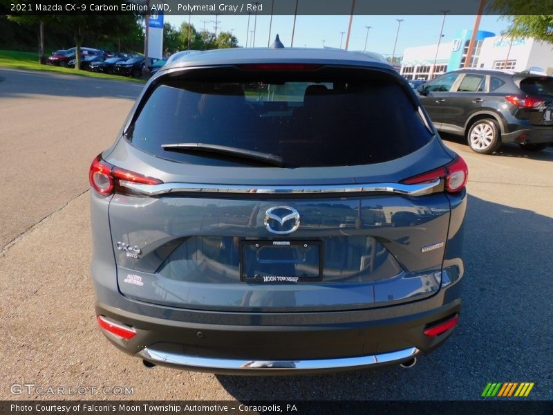 Polymetal Gray / Red 2021 Mazda CX-9 Carbon Edition AWD