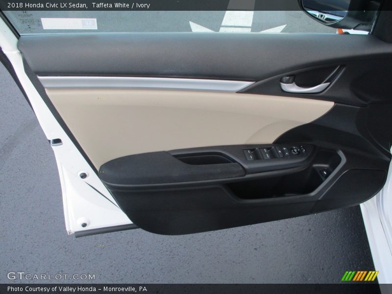 Taffeta White / Ivory 2018 Honda Civic LX Sedan