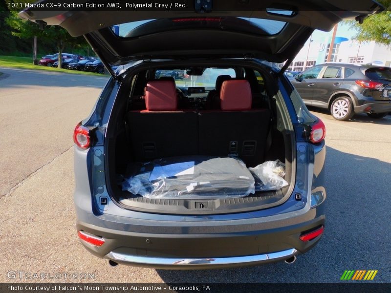 Polymetal Gray / Red 2021 Mazda CX-9 Carbon Edition AWD