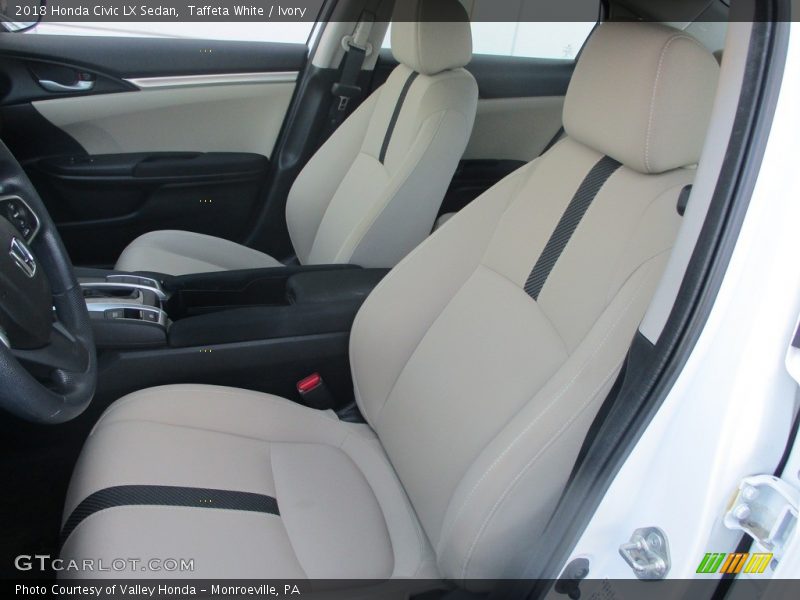 Taffeta White / Ivory 2018 Honda Civic LX Sedan