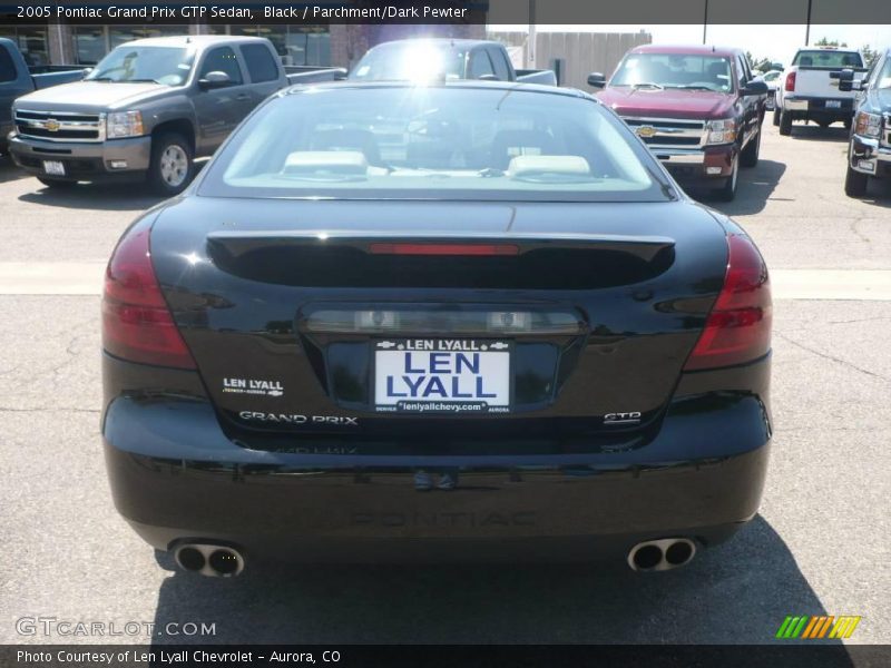 Black / Parchment/Dark Pewter 2005 Pontiac Grand Prix GTP Sedan