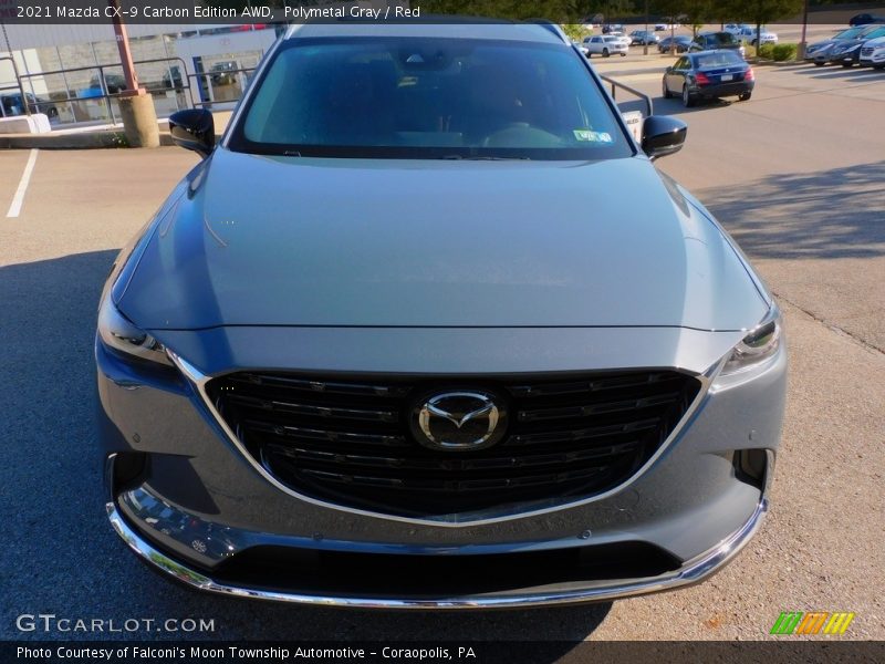 Polymetal Gray / Red 2021 Mazda CX-9 Carbon Edition AWD