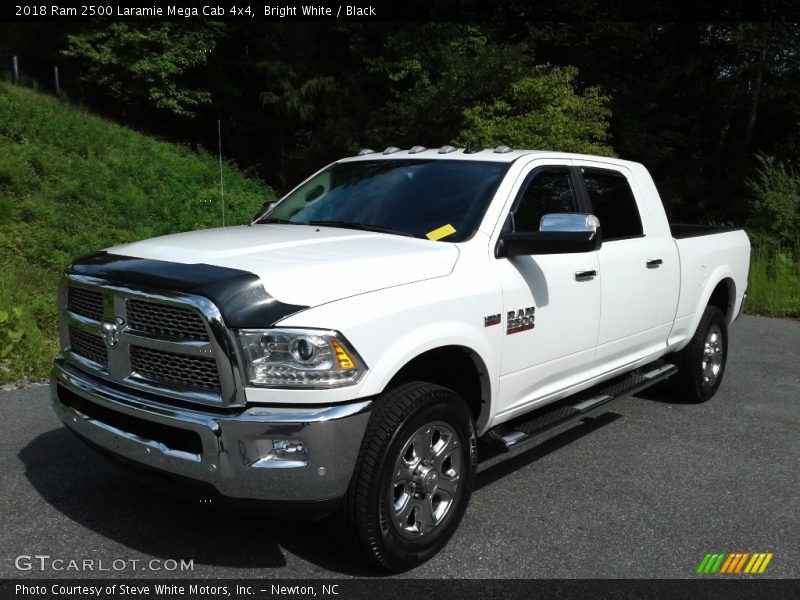 Bright White / Black 2018 Ram 2500 Laramie Mega Cab 4x4
