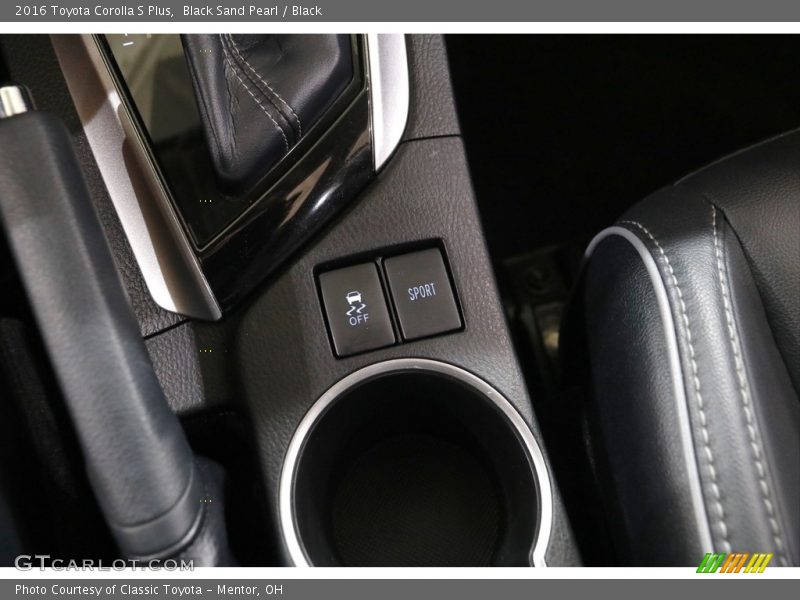 Black Sand Pearl / Black 2016 Toyota Corolla S Plus
