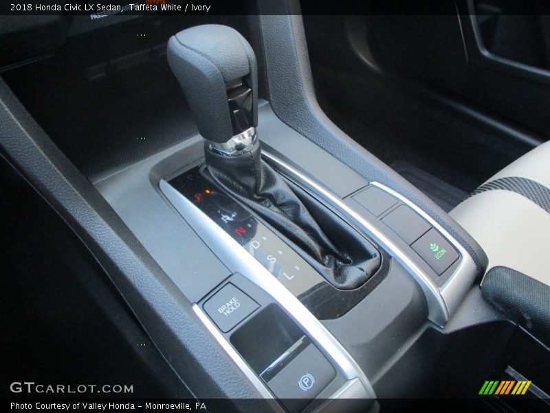 Taffeta White / Ivory 2018 Honda Civic LX Sedan