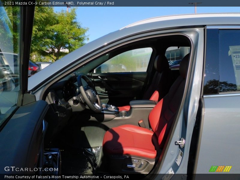 Polymetal Gray / Red 2021 Mazda CX-9 Carbon Edition AWD