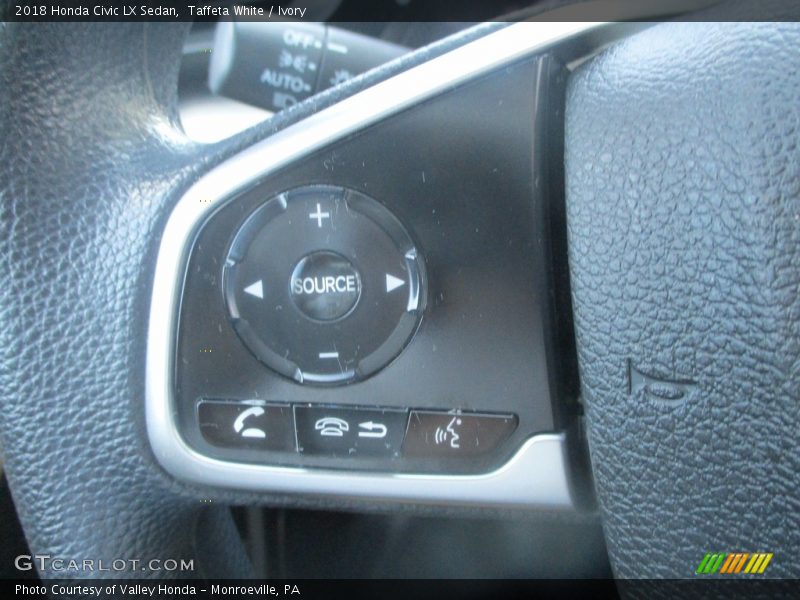 Taffeta White / Ivory 2018 Honda Civic LX Sedan