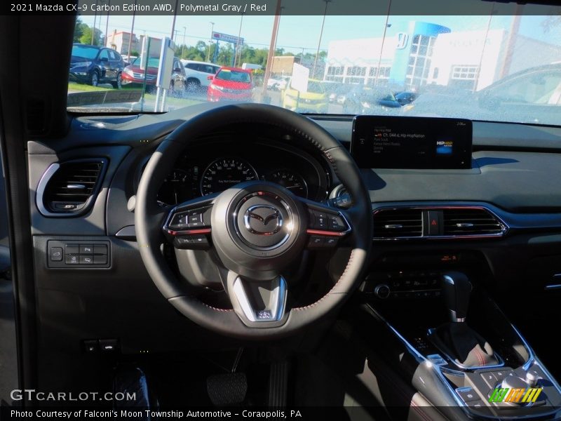 Polymetal Gray / Red 2021 Mazda CX-9 Carbon Edition AWD