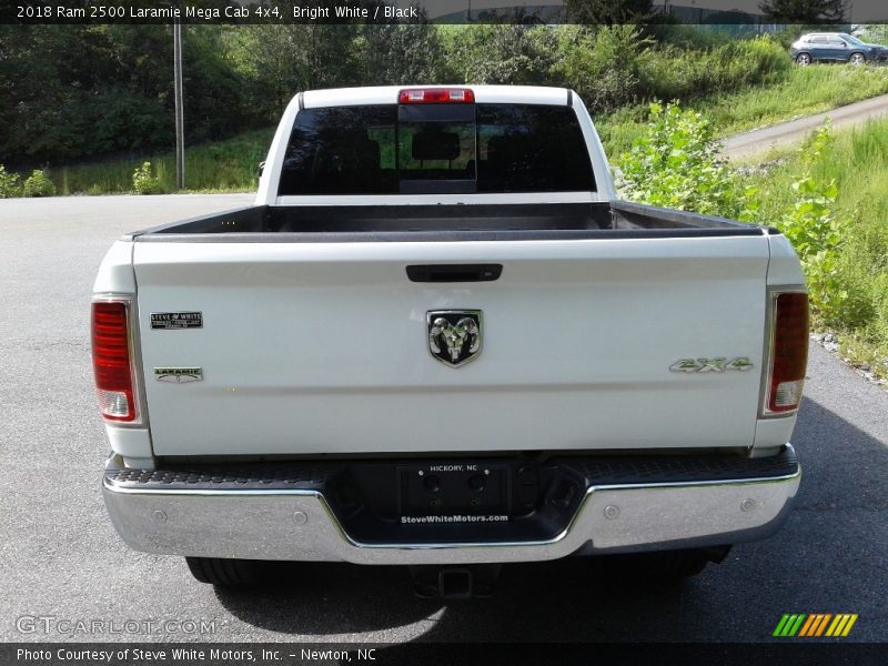 Bright White / Black 2018 Ram 2500 Laramie Mega Cab 4x4