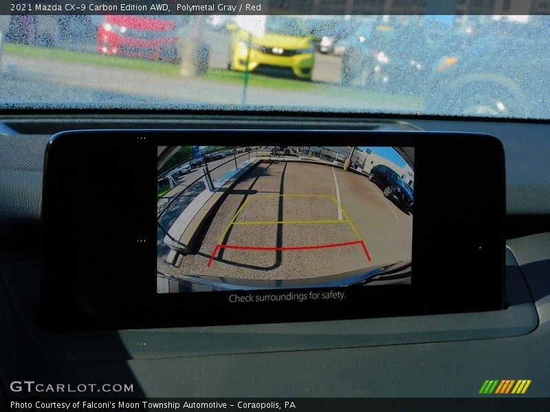 Polymetal Gray / Red 2021 Mazda CX-9 Carbon Edition AWD