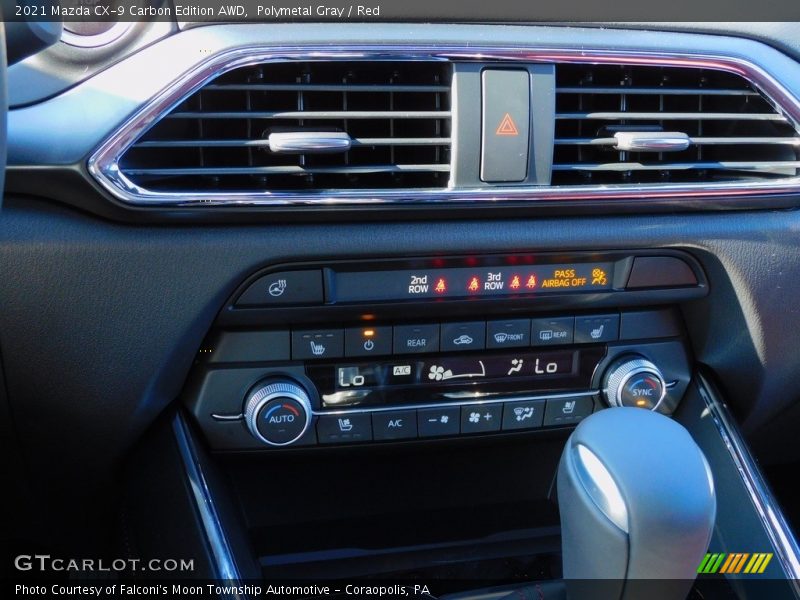 Polymetal Gray / Red 2021 Mazda CX-9 Carbon Edition AWD
