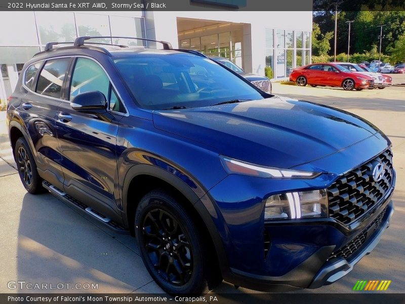 Stormy Sea / Black 2022 Hyundai Santa Fe XRT AWD