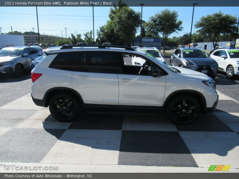 Platinum White Pearl / Black 2021 Honda Passport Elite AWD