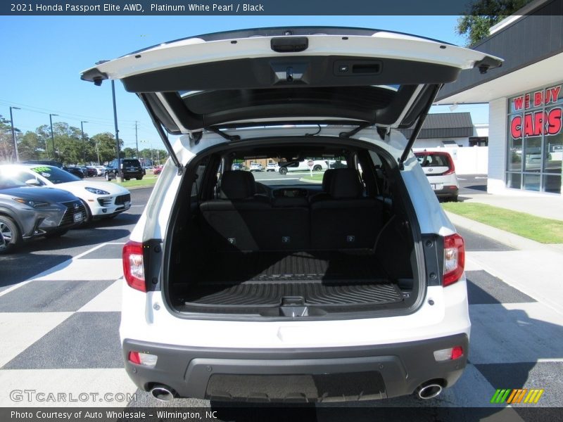 Platinum White Pearl / Black 2021 Honda Passport Elite AWD