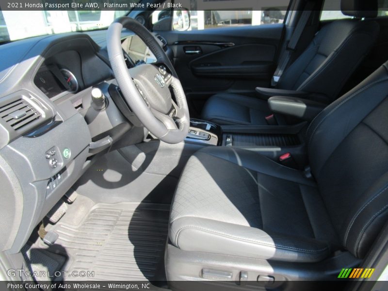 Platinum White Pearl / Black 2021 Honda Passport Elite AWD