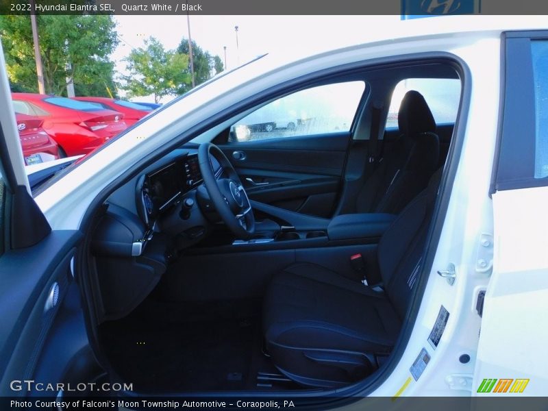 Quartz White / Black 2022 Hyundai Elantra SEL