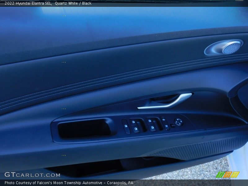 Quartz White / Black 2022 Hyundai Elantra SEL