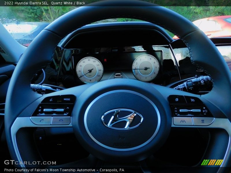 Quartz White / Black 2022 Hyundai Elantra SEL
