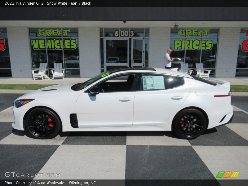 Snow White Pearl / Black 2022 Kia Stinger GT2