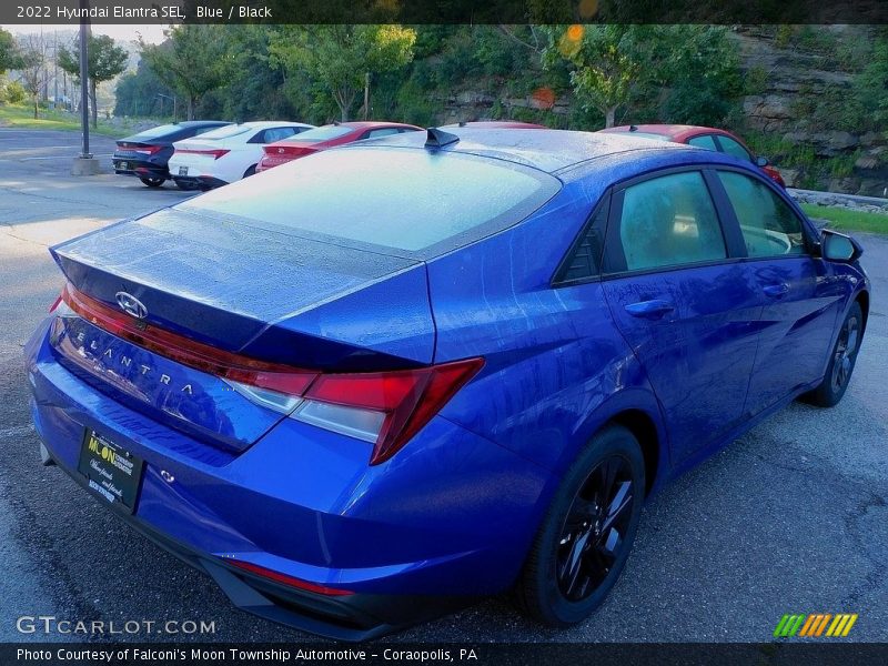 Blue / Black 2022 Hyundai Elantra SEL