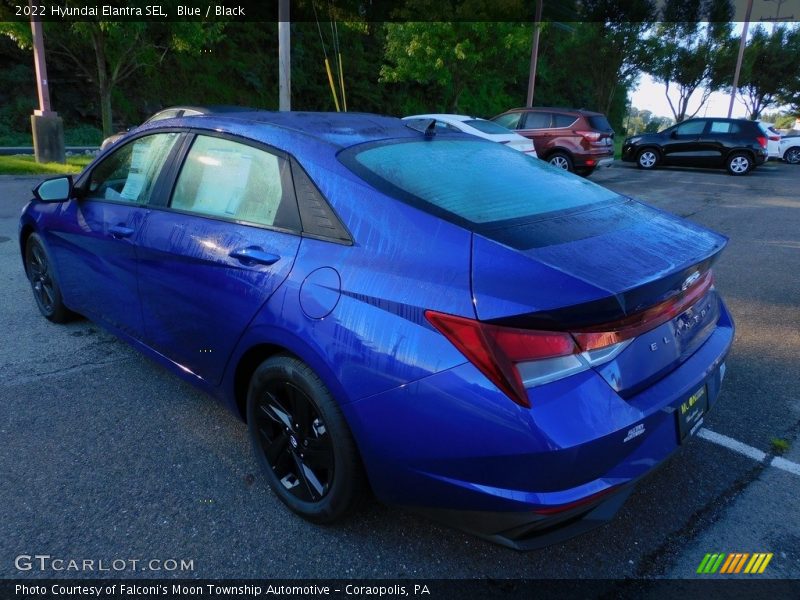 Blue / Black 2022 Hyundai Elantra SEL