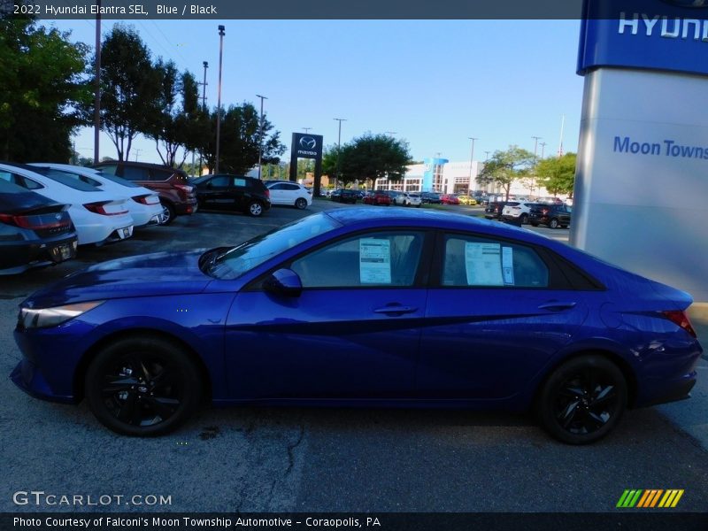 Blue / Black 2022 Hyundai Elantra SEL